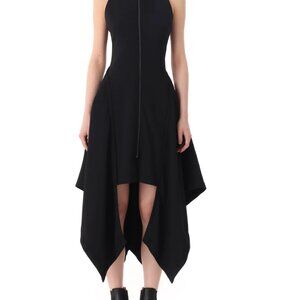 Jason Wu Black Crepe Fit-and-Flare Dress